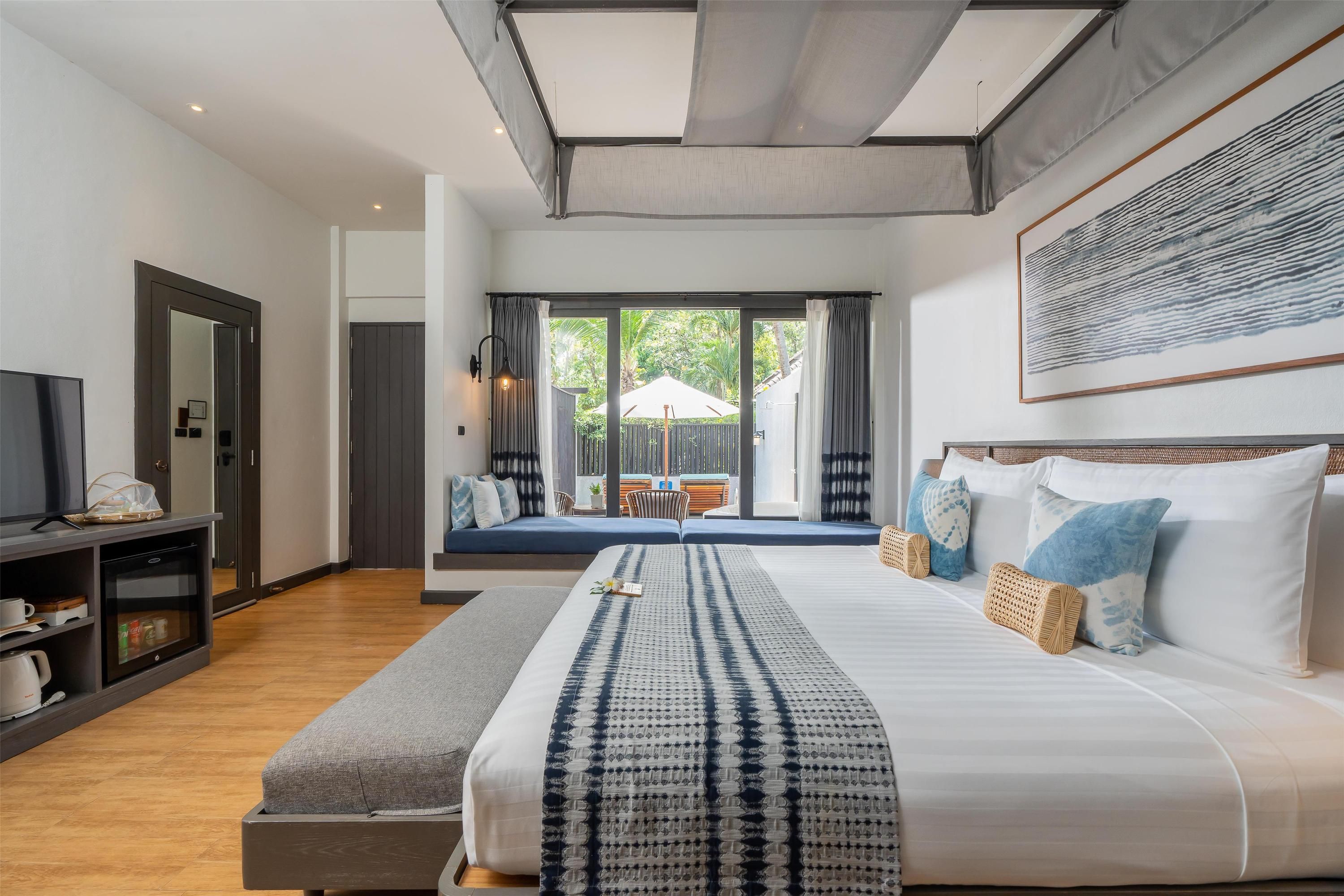 إن إتش كوليكشن ساموي بيس ريزورت - كوه ساموي - غرفة نوم