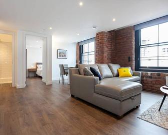 Stylish 1 Bed Apartment in Manchester City Centre - Mánchester - Sala de estar