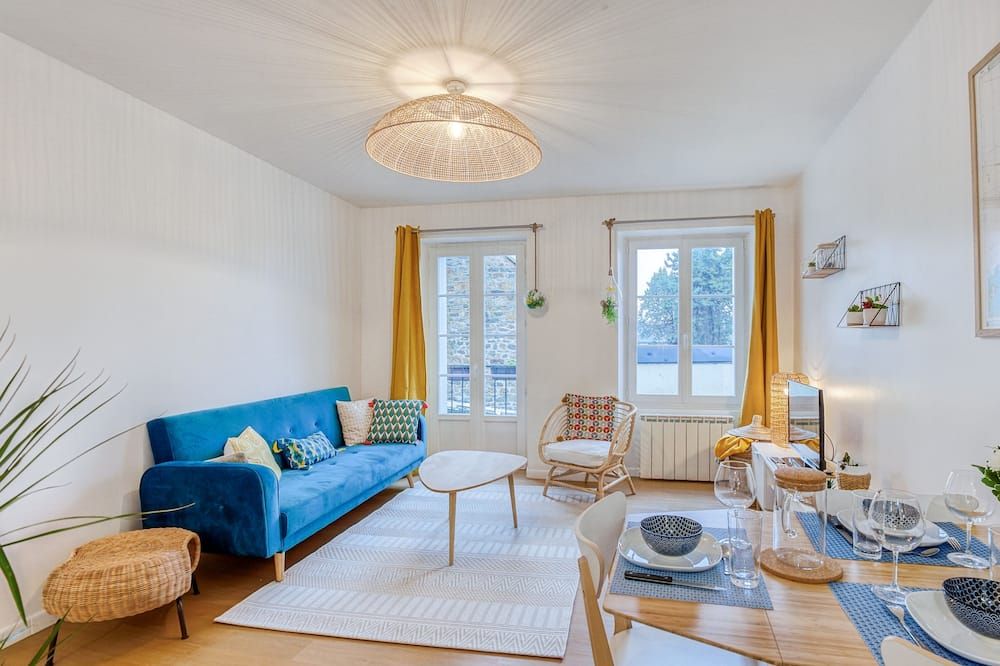 Le Bel-Air - Plage à 700 m - St Malo - Saint-Malo - Wohnzimmer