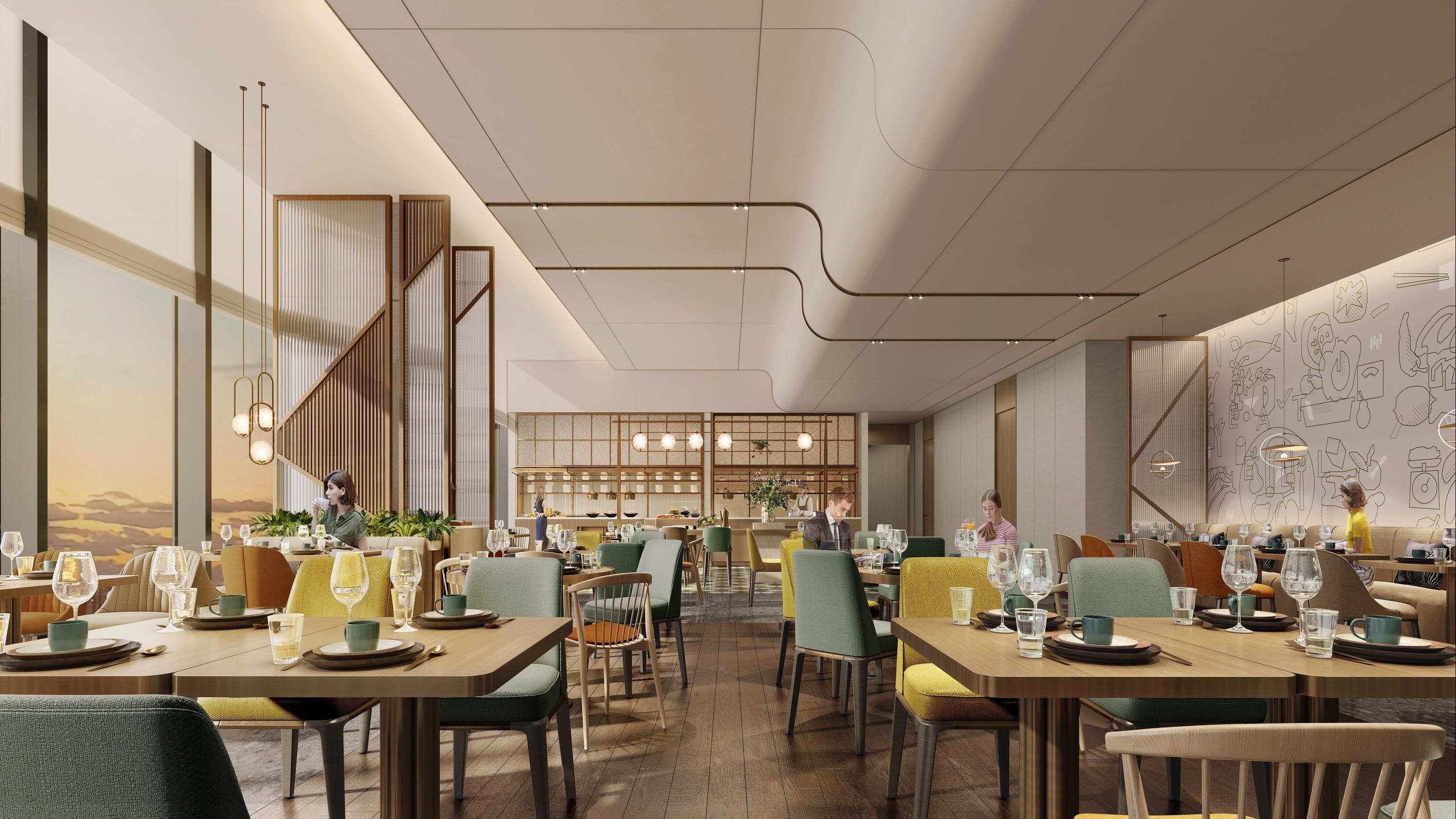 يفين هوتل تشينجداو لاوشان باي آيتش جي - تشينغداو - مطعم