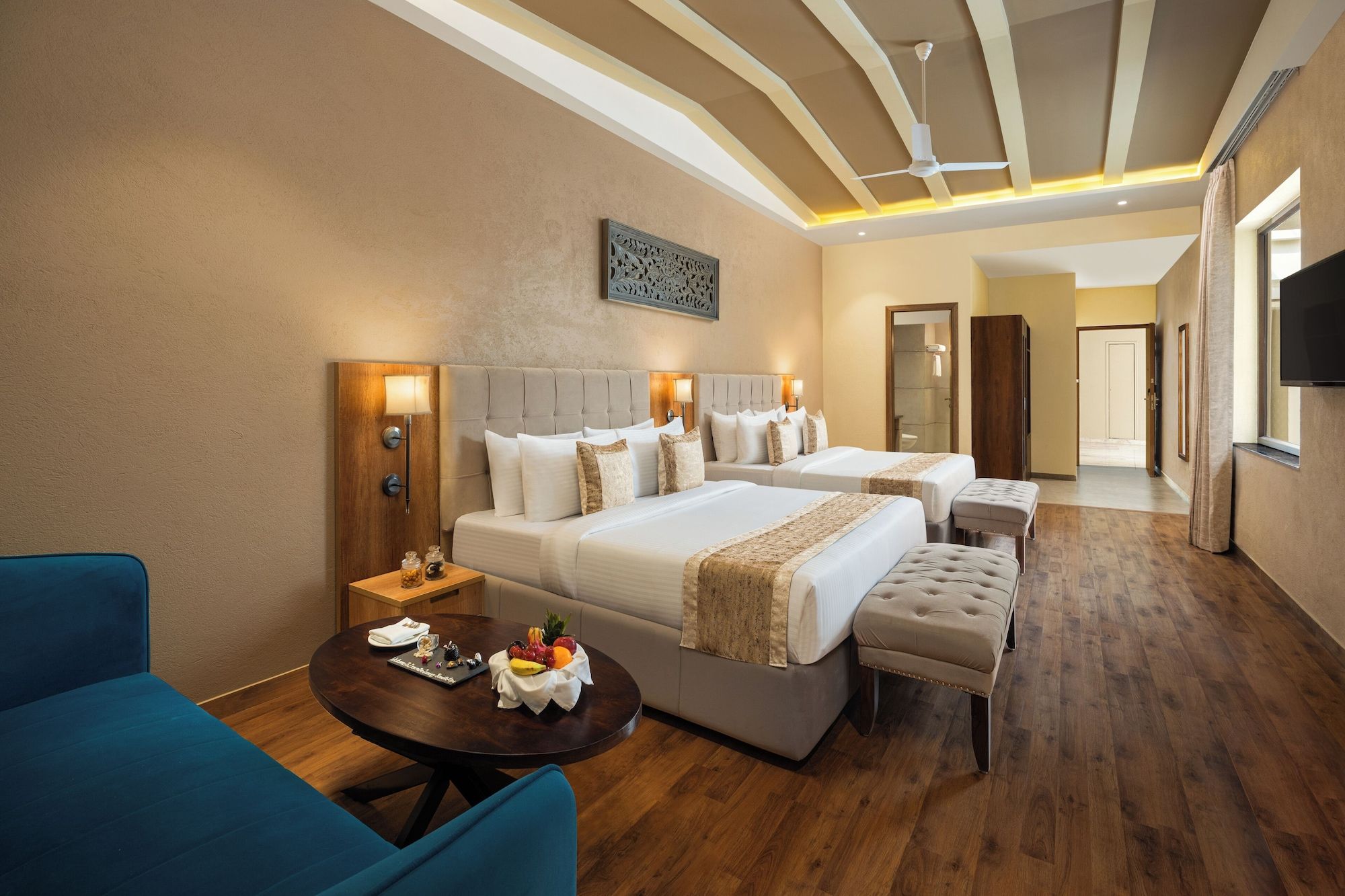 Essentia Udaipur Luxury Resort & Spa - אודאיפור - חדר שינה
