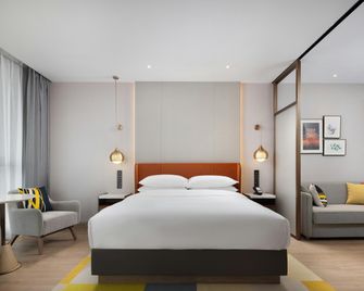 Home2 Suites by Hilton Taizhou Wenling - Taizhou - Slaapkamer
