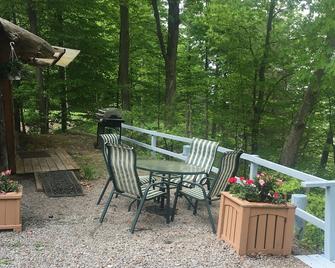 Cabin with views of Cayuga Lake and beach access! - Trumansburg - Patio
