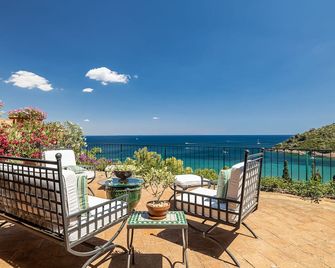 Amazing sea view, private pool, beautiful garden, AC in all rooms & free WIFI - Porto Ercole - Balkon