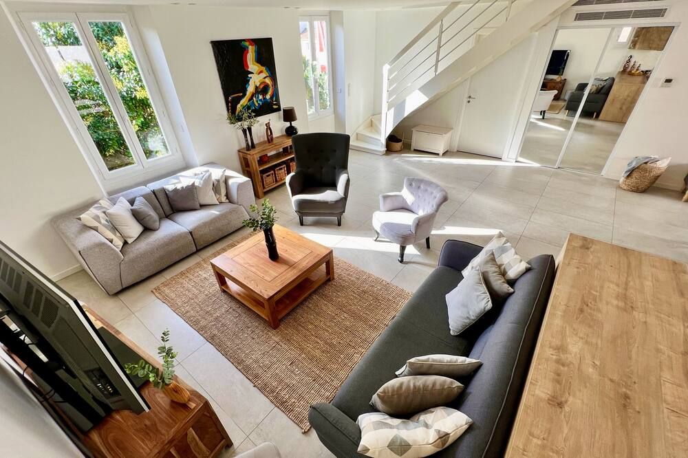 Cannes, mer à 500 m, maison rare - كان - غرفة معيشة