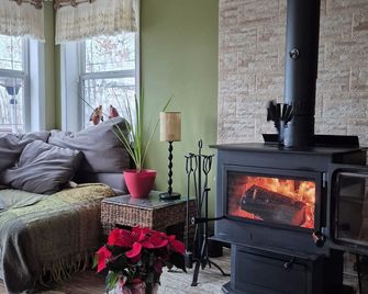 Lakefront Cabin Pet Friendly. fire pit, fire table, wood stove, 2 kayaks/CANOE - Stettler