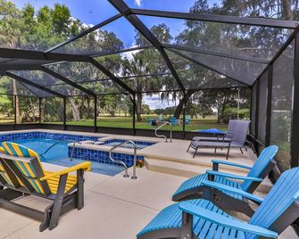 7th Heaven Family Friendly Golf Villa with Pool & Spa 3brm/2bath Sleeps 10 - Inverness - Patio