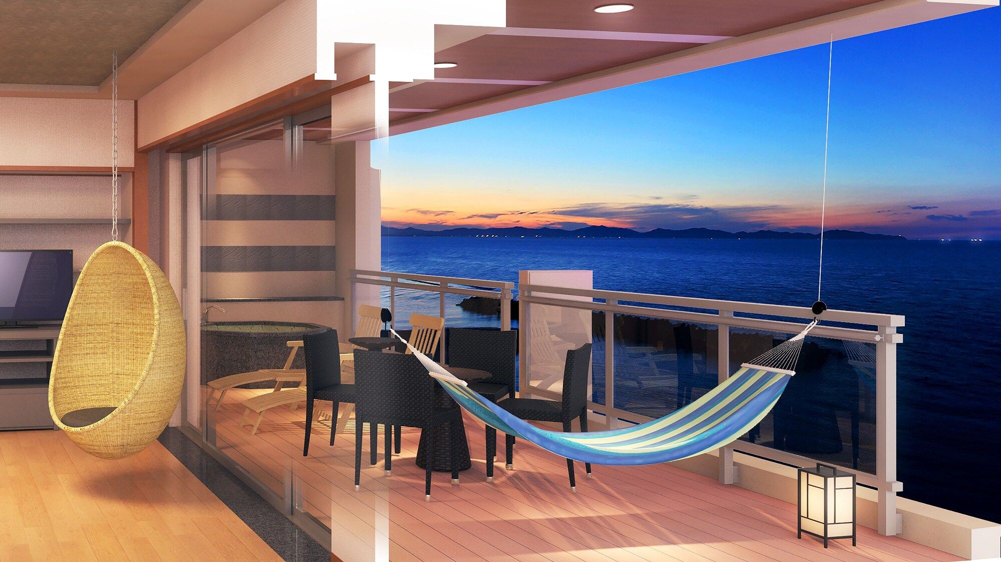 Kaike Yugetsu - יונאגו - מרפסת