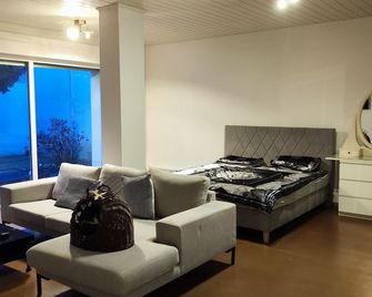Oasis in the heart of Düsseldorf Quiet apartment in the center of Düsseldorf with garden - デュッセルドルフ - リビングルーム