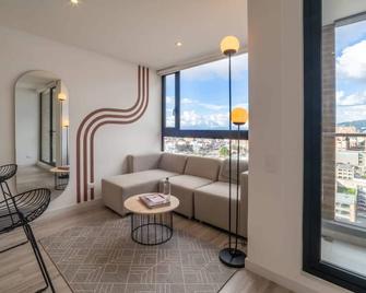 w Classy 1BR in Chapinero - Bogotá - Sala de estar