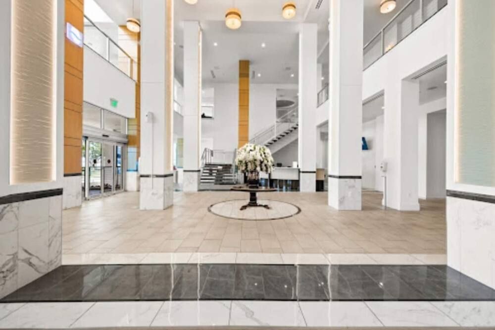 Lobby view of High-rise Waterfront Haven