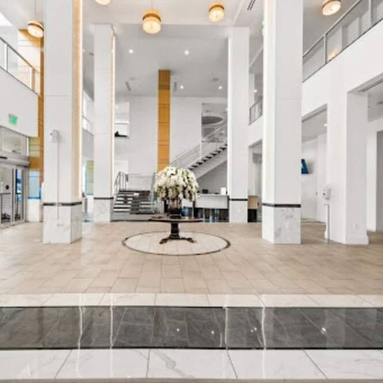 Lobby view of High-rise Waterfront Haven