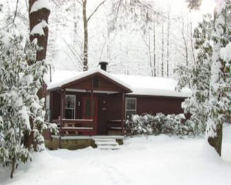 Cozy Couples Creekside Cabin at TwinBrook Resort - Post-Helene Update! - Maggie Valley - Bygning