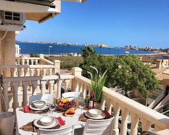 Magnificent Apartment Playa Paraiso - 3rd Floor Urb, Leisure and Swim Num2 - Cartagena - Balcón