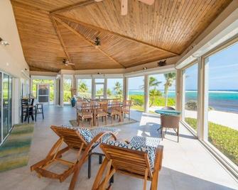 Oceanfront Beach House in Bodden Town ~ Sleeps 12 - Bodden Town - Patio