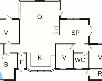 6 person holiday home in Hirtshals - Hirtshals - Floorplan