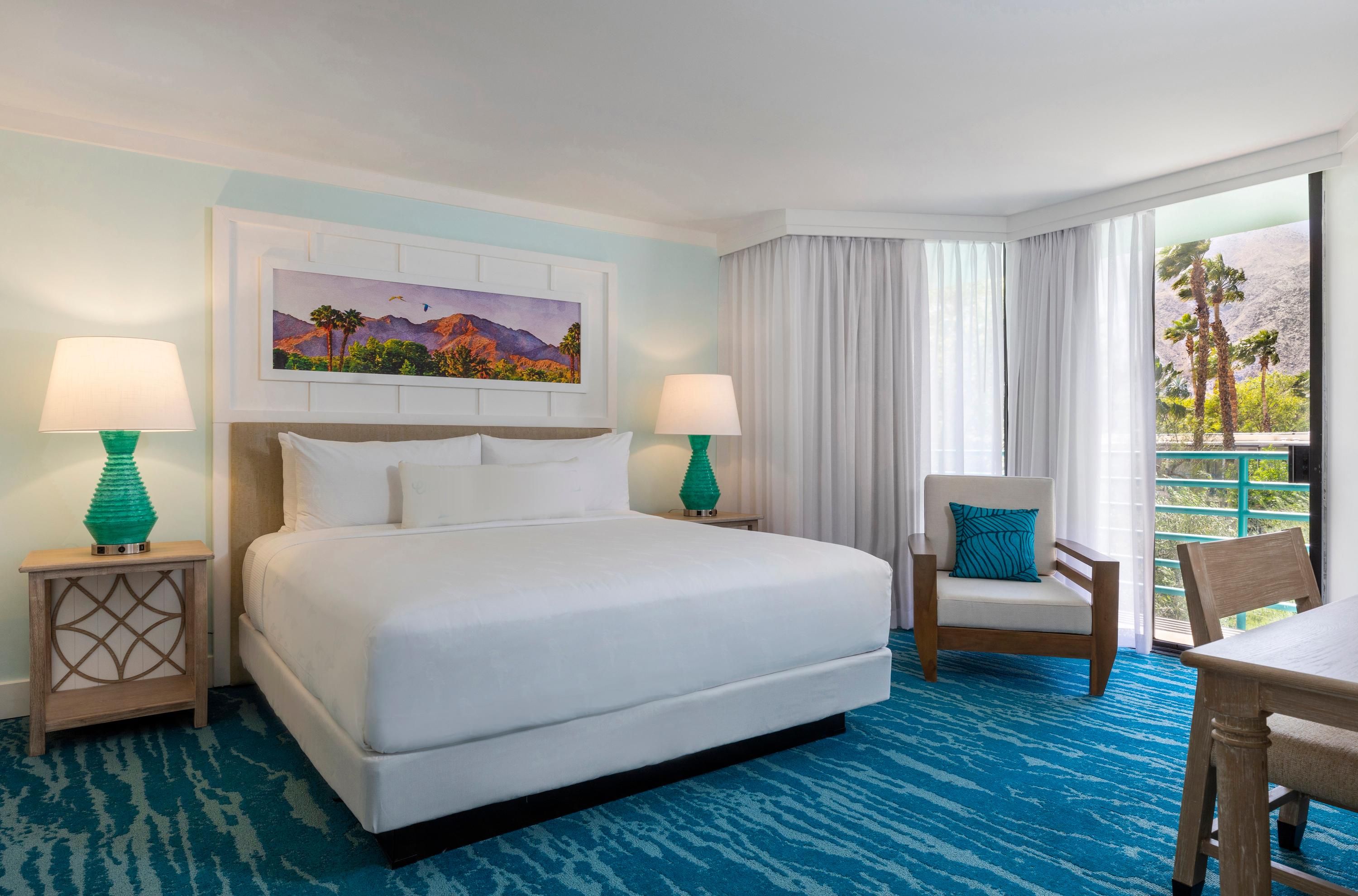 Bedroom view of Margaritaville Resort Palm Springs