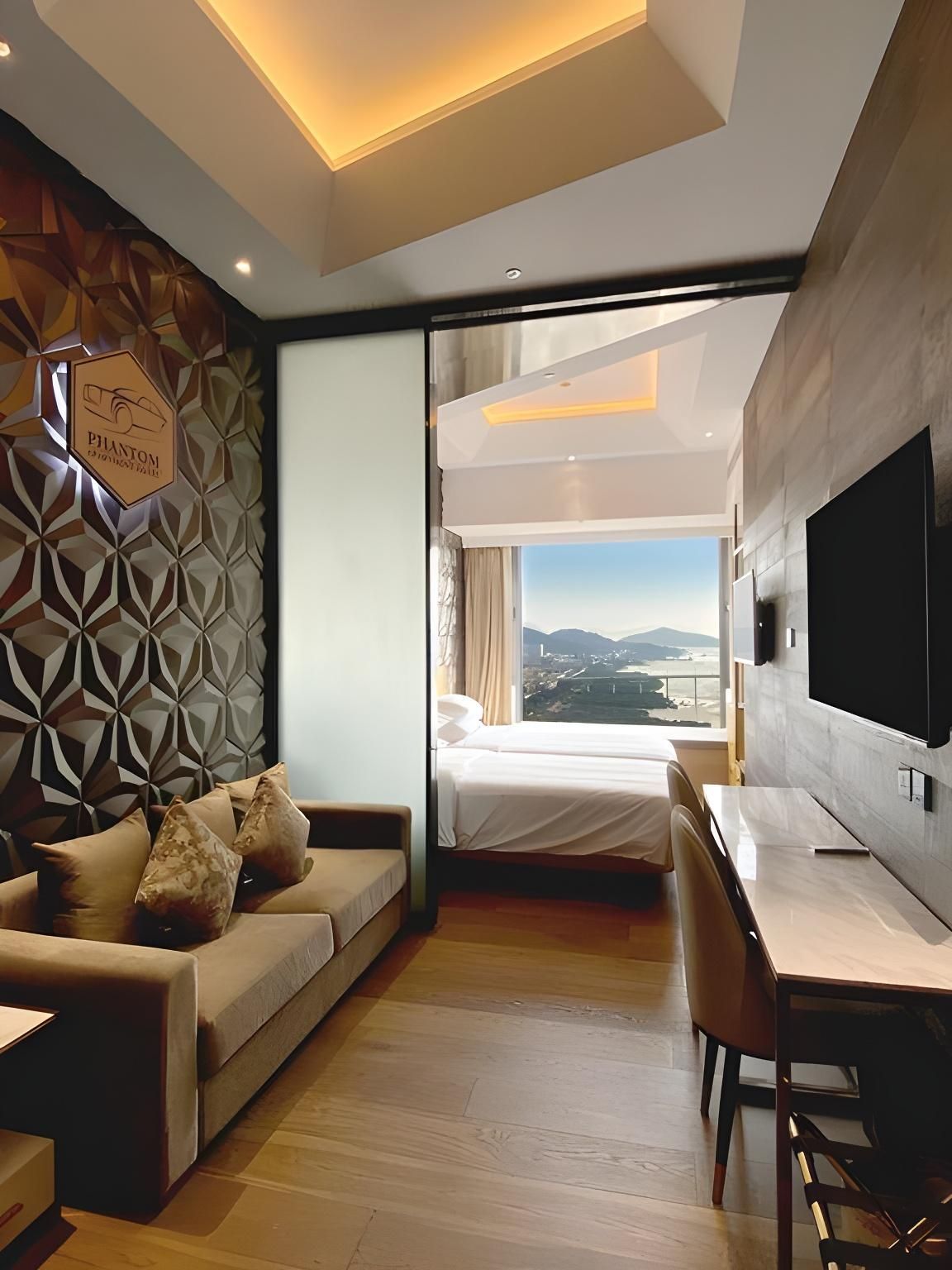Marina Phantom Apartment Hotel - Macau - غرفة نوم