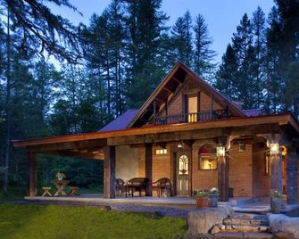 West Glacier Adobe House - West Glacier - Building