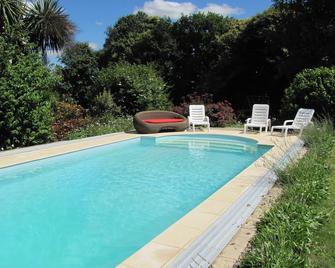 Quality Traditional Breton Gite ,Gomene - Heated Swimming Pool , Wi-Fi , Gardens - Laurenan - Piscina
