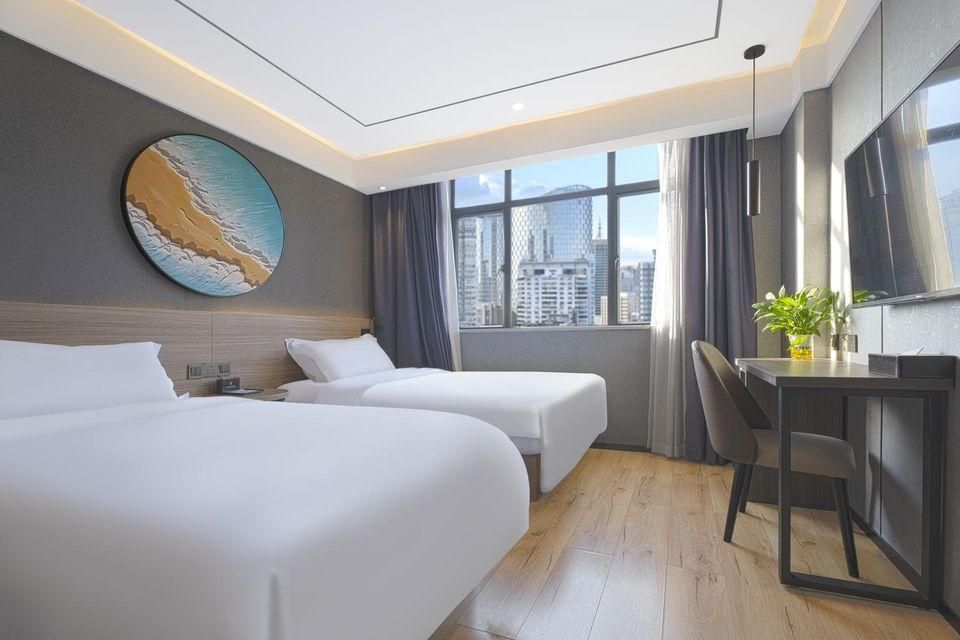 Elong Wanguo Hotel (Nanchang Railway Station Bayi Square) - נאנצ'אנג - חדר שינה