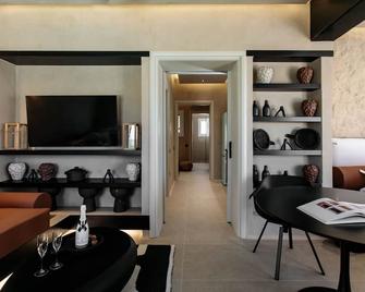 Superior Sea View 2-Room Residence with Outdoor HotTub - Eden Residences &Suites - Naxos - Living room