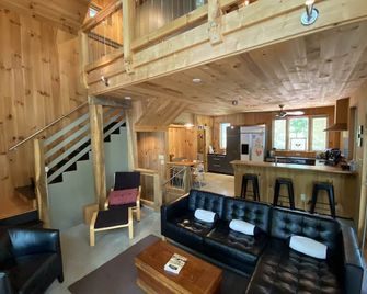 Custom Lake Norman cottage on private road, built in 2012. Modern, private. - Denver - Living room