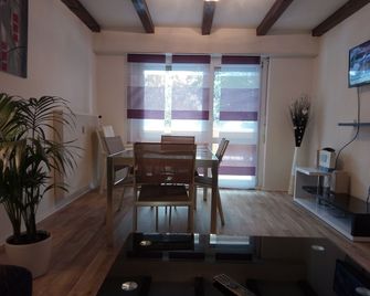 24h / 24h 3 rooms in the drc (6personsonnes) Near Basel Airport -Mulhouse - Saint-Louis - Dining room