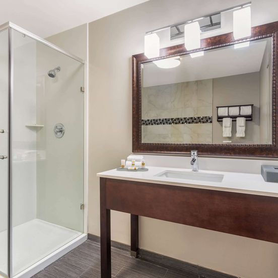 Bathroom view of La Quinta Inn & Suites by Wyndham Rockford