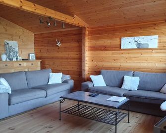 Chalet Banya - classified 150 m2, Sauna, 180 ° view, facing south - Font-Romeu-Odeillo-Via - Salon