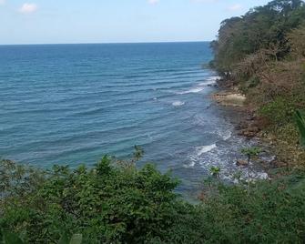 4 story wood bamboo house overlooking sae an beach below - Port Antonio