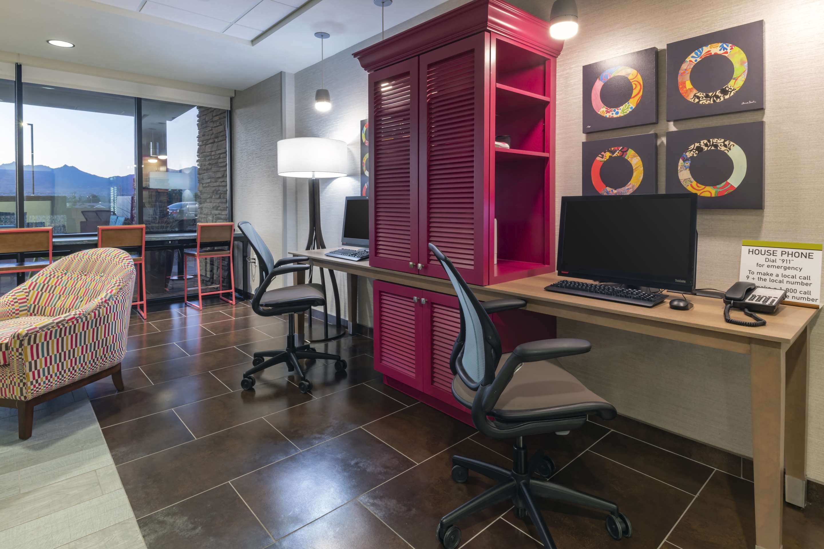 Business center view of Home2 Suites by Hilton Kingman