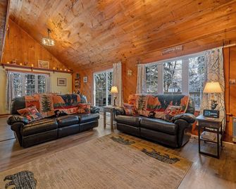 Welcome to The Bear's Den! Dog friendly and 5 minutes to Pleasant Mountain! - Bridgton - Living room