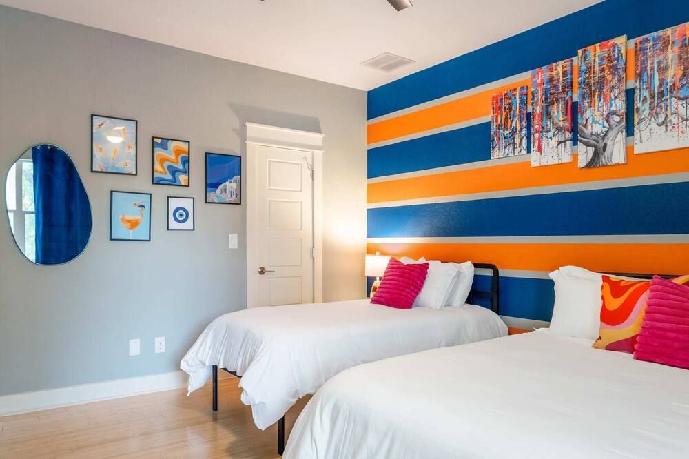 Upstay Entertainment Hub w Games & Outdoor Firepit - אוסטין - חדר שינה