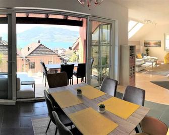 FeWo Atterseeperle - 80m2 mit See- und Gebirgsblick - Steinbach am Attersee - Essbereich