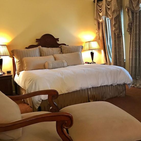 Bedroom view of Ophelias Restaurant & Inn