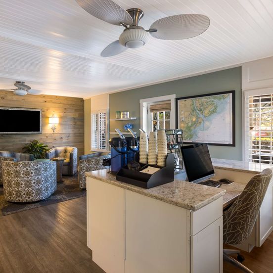 Business center view of Best Western Sea Island Inn