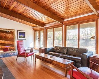 Mid-century modern in signature Blmtn neighborhood - Bloomington - Living room