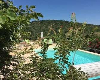 Les GiVans, 60m² gites, heated swimming pool, panoramic view - Les Vans - Piscine