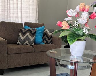 Cozy 2-bedroom bungalow in tranquil Valencia with AC - Salybia - Sala de estar