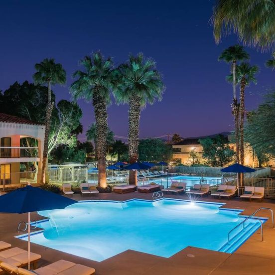 Pool view of L3 Oasis Hotel