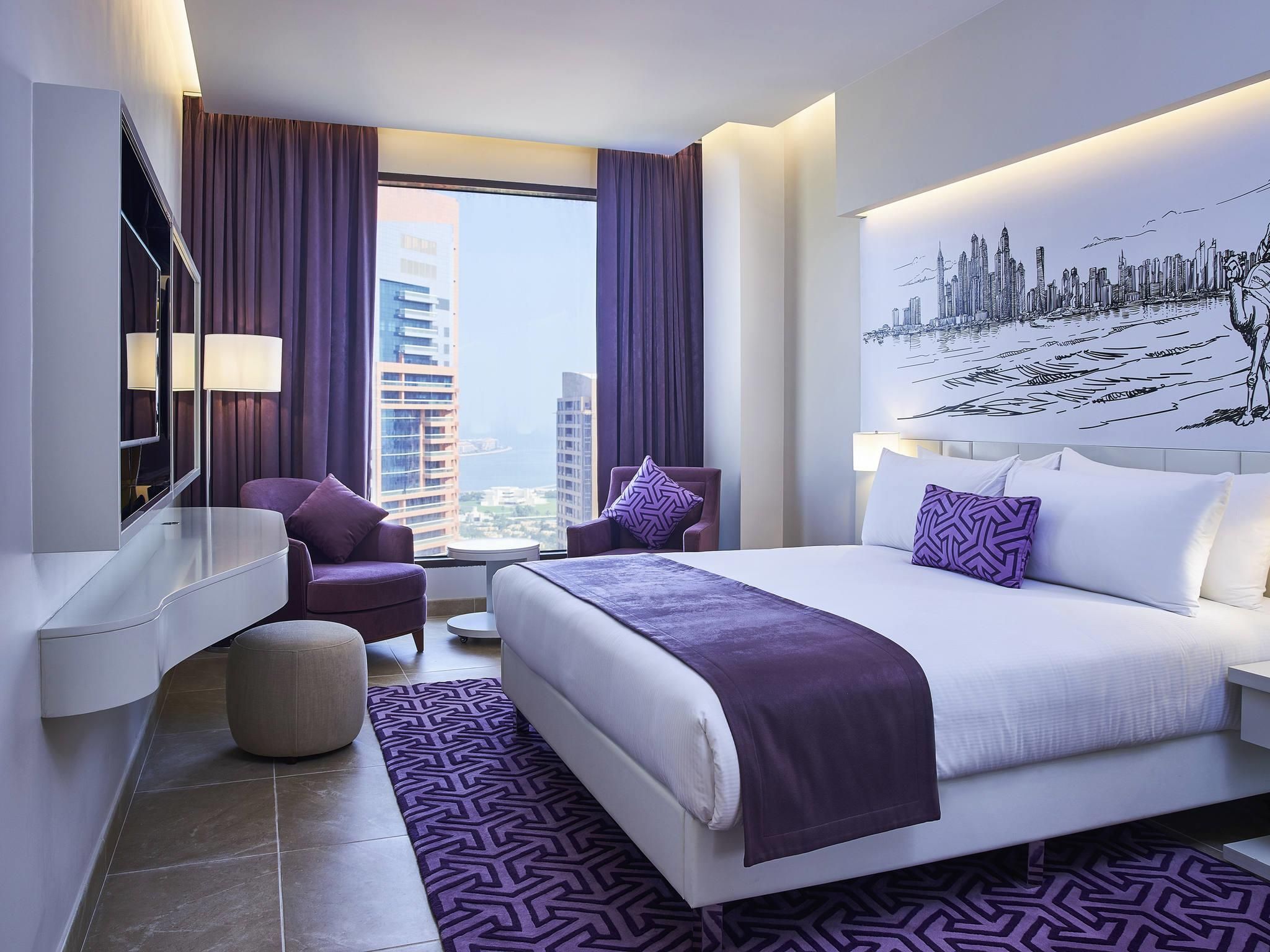 Mercure Dubai Barsha Heights Hotel Suites And Apartments - Dubai - Schlafzimmer