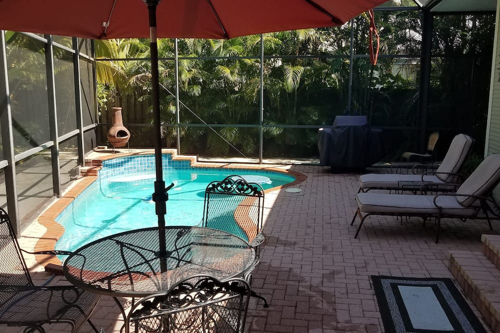 Pool view of Craftsman Bungalow Pool Home near Downtown Fort Myers River District