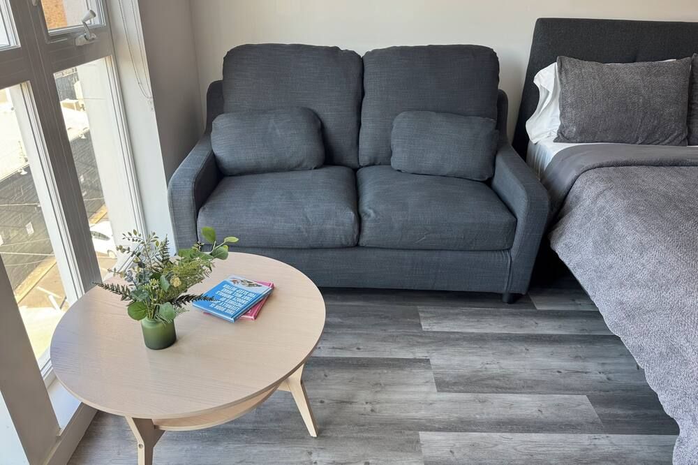 Cozy studio with WiFi, AC, fitness room in lovely midtown of Sacramento. - Sacramento - Sala de estar