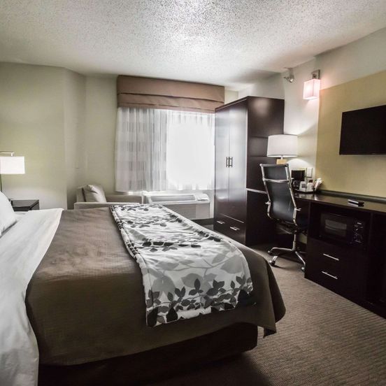 Bedroom view of Sleep Inn Rockford I-90