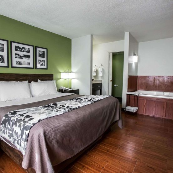 Bedroom view of Sleep Inn Rockford I-90