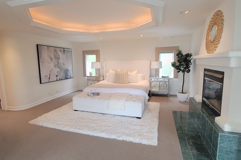 Mediterranean Bel Air Estate w/ pool + views - לוס אנג'לס - חדר שינה