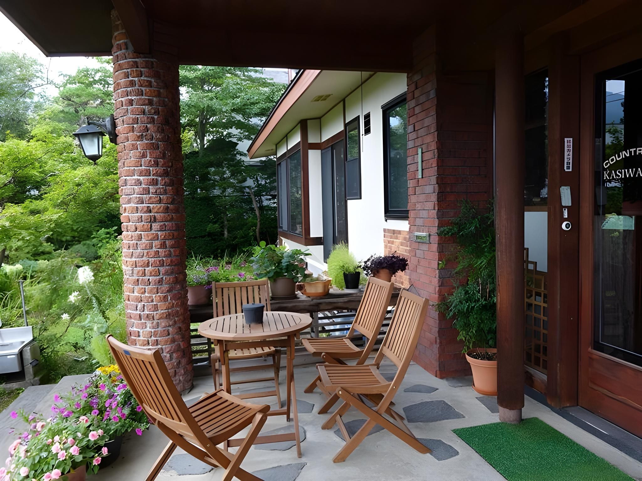 Hakuba Country Inn Kashiwabara - Hakuba - Patio