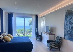 Luxurious studio suite near Monaco with sea view - Eze - Bedroom