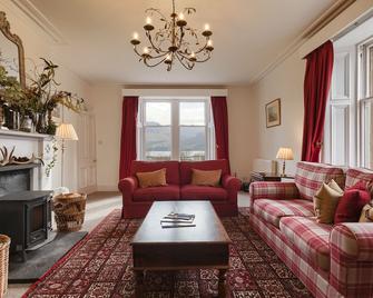 Ardveich House, large Scottish estate home with loch & hill views - Lochearnhead - Living room